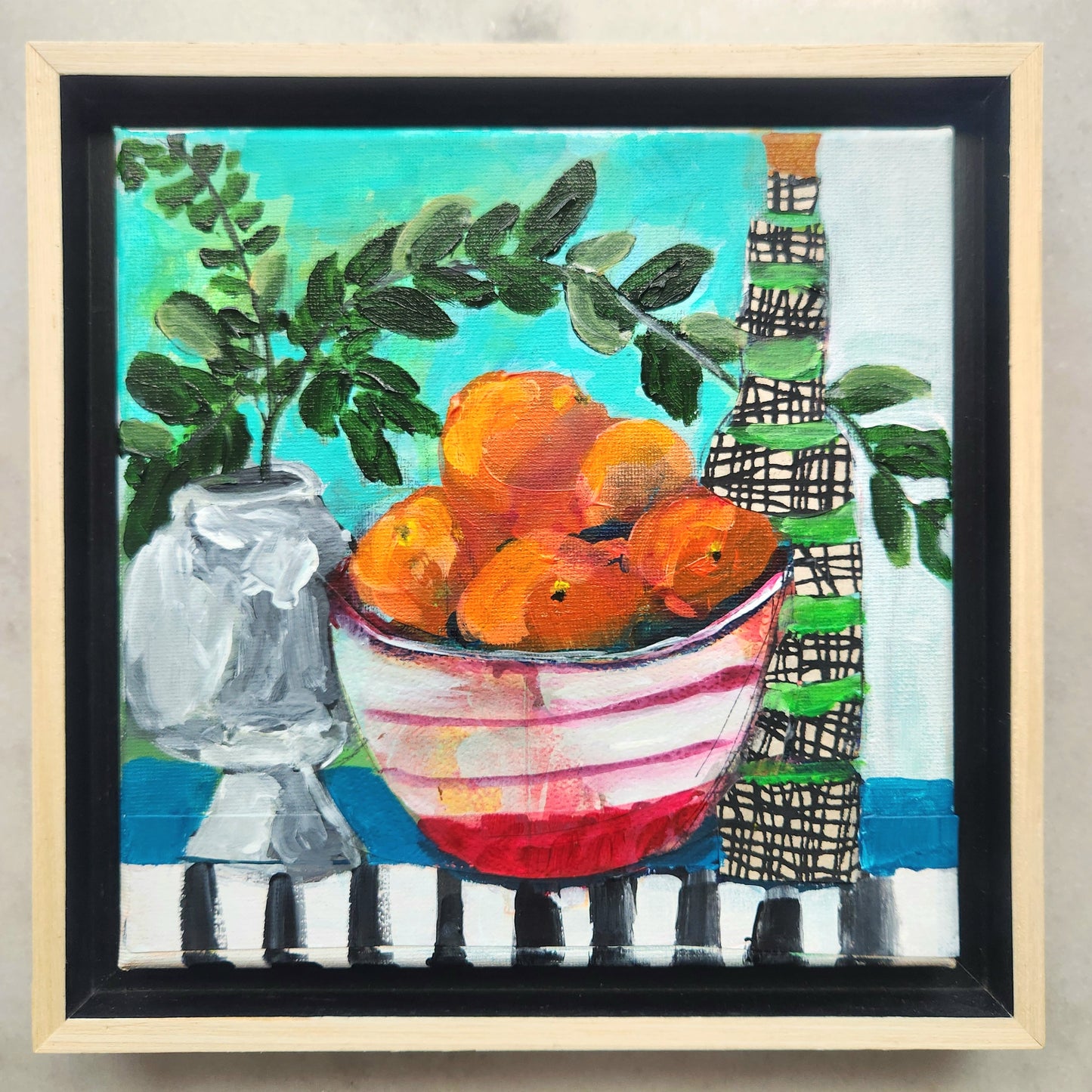 Sweet Sanctuary Collection Print Set - Includes 4 (8x8 in) Color Prints, Fruit Art, Tablescape Art, and Figurative Art Prints