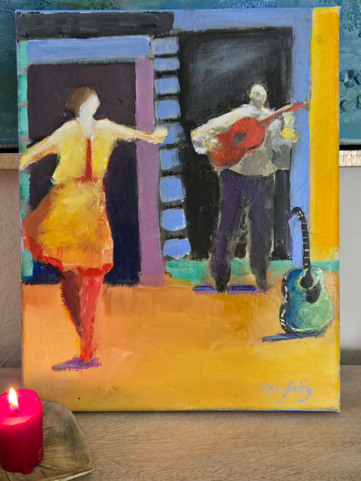 Dancing Away the World - Lady Dancing to Guitarist Music