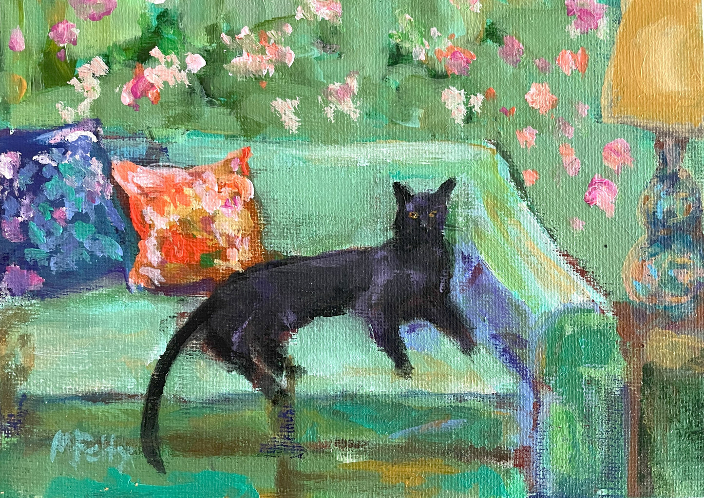 Waiting for You - Acrylic on 5x7 in Panel